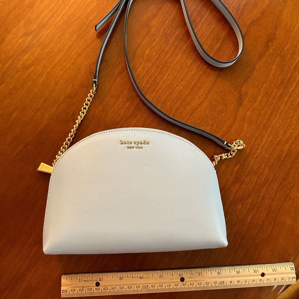 Kate Spade Morgan Double Zip Domed Cross Body in Harmony Blue